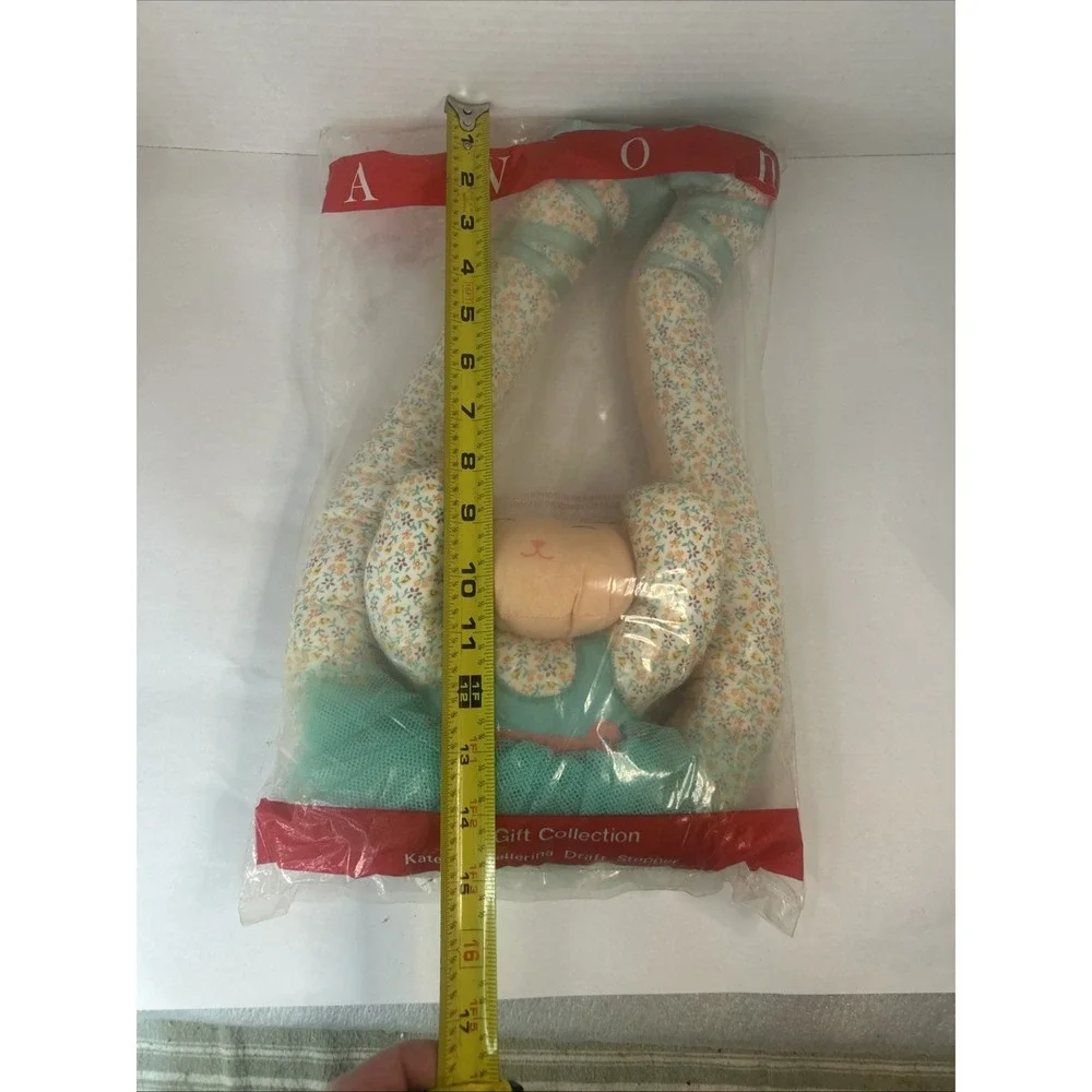 Vintage 1988 Avon Katerina Ballerina Cat Kitten Draft Door Stopper Read